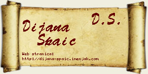 Dijana Spaić vizit kartica